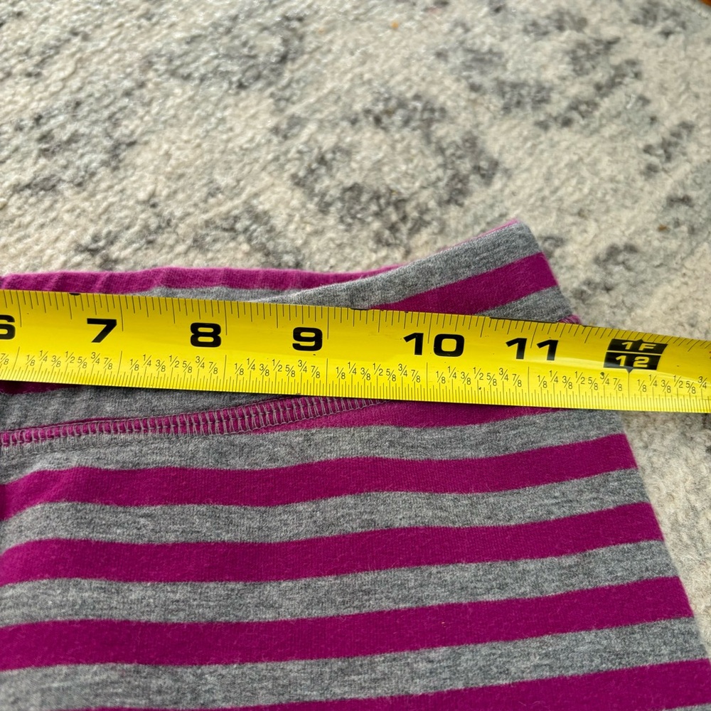 Hanna andersson girls size 10 leggings sweatpants striped heart knees - Picture 4 of 9